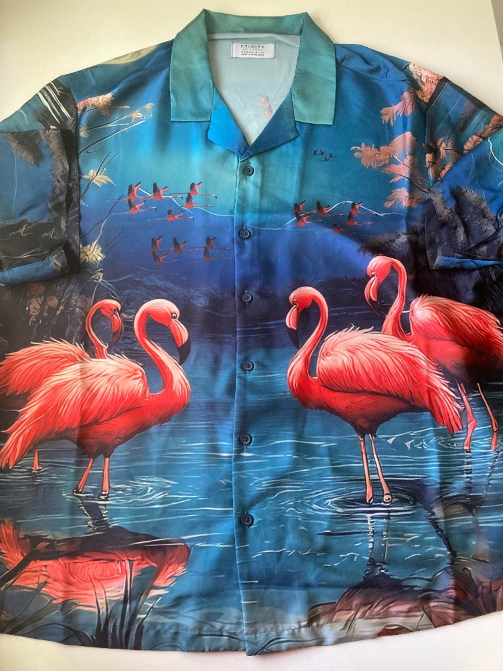 Flamingo Silky Dress Shirt - Primark